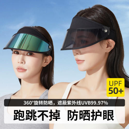 空顶骑行防晒护目防风帽