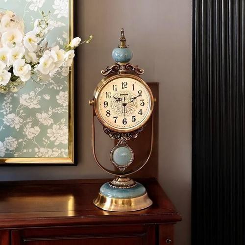 石英座钟台式轻奢摆钟表时件