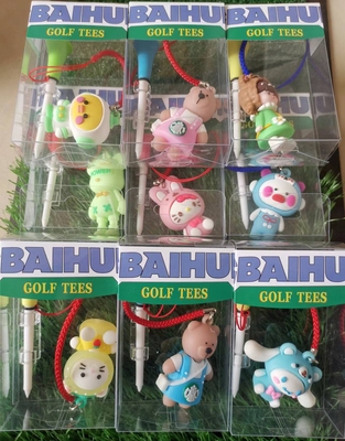 防丢球钉高尔夫球钉卡通公仔球梯