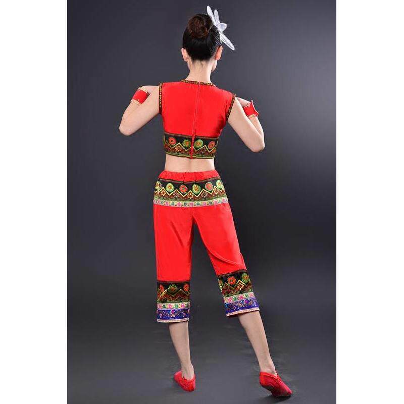 成人款表演服黎族舞蹈服装民族苗族演出服装桃李杯舞蹈黎乡笠影