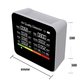 家用CO2二氧化碳检测仪CO一氧化碳PM2.5甲醛空气质量检测仪温湿度