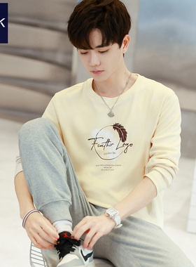 TEEK秋冬季长袖男T恤 青少年学生内衬高级感打底衫内穿加绒上衣服