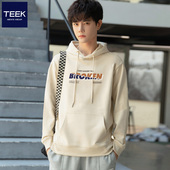 加厚带帽衫 TEEK秋冬季 连帽卫衣男潮流青少年春季 中山有帽加绒外套