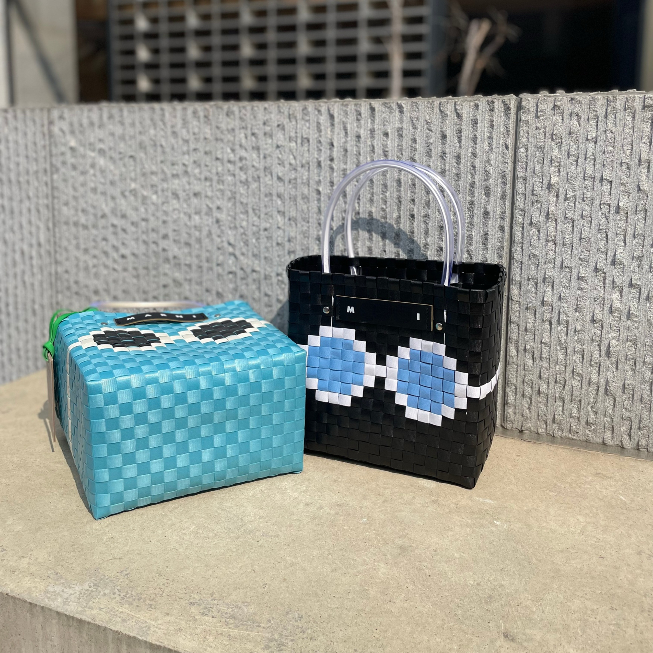 22年新款菜篮子编织拼色购物度假