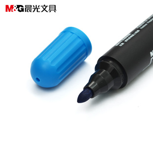 晨光MG2160白板笔可擦白班画板笔红黑蓝三色擦拭易擦液体粉笔