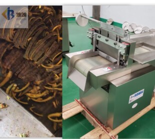 四川黄柏皮切丝机实用耐用款QYJ300型往复式中药材切片机切黄柏机