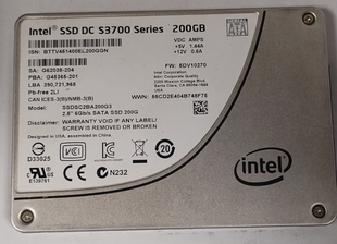 服务器固态SSD S3700 SSDSC2BA200G3 满寿命 200G 提供测报