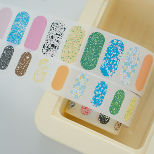 1件7折 4件5折 清仓 基础款圆点贴纸卷鹌鹑蛋棋盘格