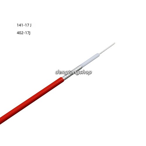 RG141-17J半柔性射频同轴电缆线17欧姆红色护套402测试互调线天线