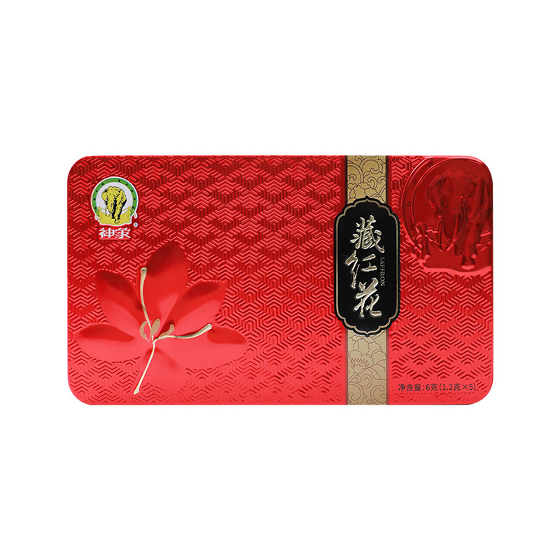 神象藏红花1.2克*5/盒西红花上海藏红花崇明节日送礼藏红花礼盒装