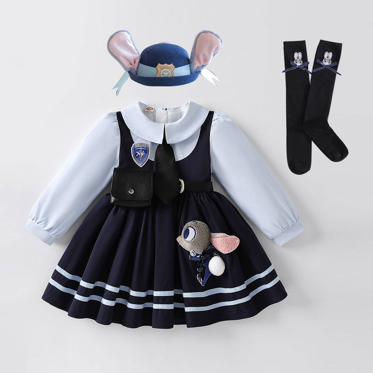 疯狂动物城女童2026春装儿童兔子警官洛丽塔公主蓬蓬lolita连衣裙,童装/婴儿装/亲子装,连衣裙,淘宝优惠券,粉丝福利购,淘宝优惠卷