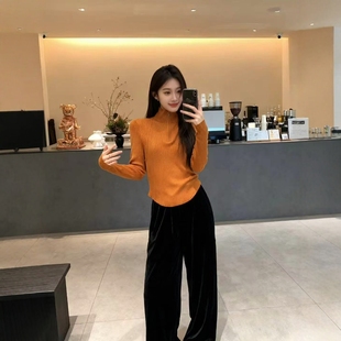 时尚 捡漏福利 百搭小立领毛衣不支持退换长50 酒窝严选 12.25