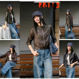 时尚 捡漏福利 帅气高级皮外套不支持退换长49 酒窝严选 12.26