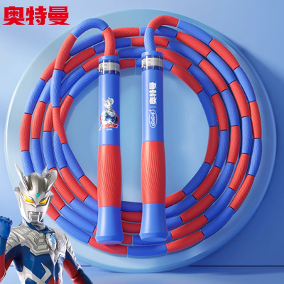 跳绳儿童小学专用幼儿园初学大班跳神竹节绳不打结奥特曼6岁5小孩