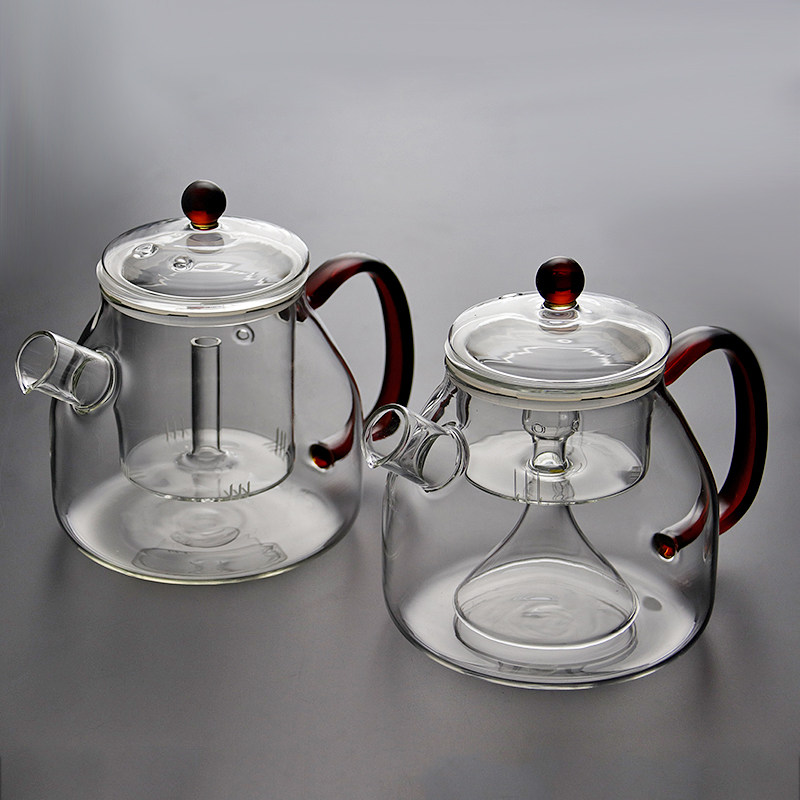 玻璃蒸汽煮茶器蒸茶壶黑茶普洱耐热煮茶壶家用茶具茶壶电陶炉套装