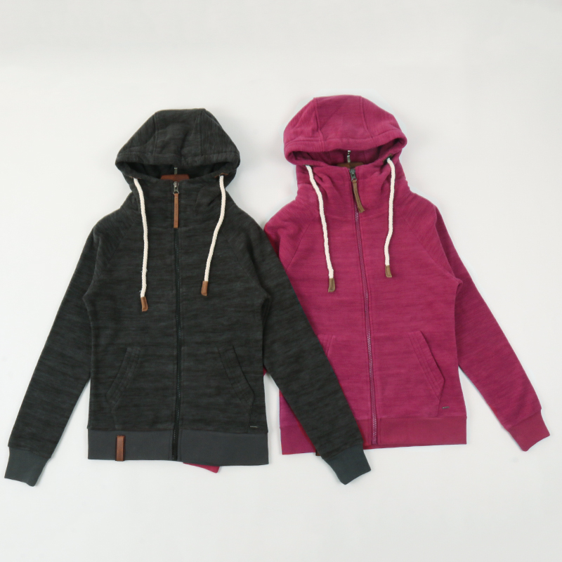 柔软细腻双面摇粒绒开衫卫衣外套