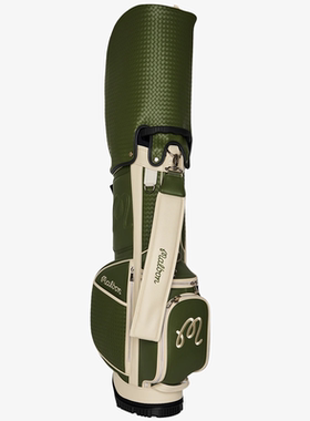 代购Malbon高尔夫球包防雨罩可拆卸肩带便携复古绿色立式高尔夫