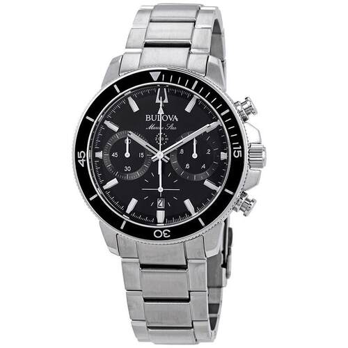 海外代购BULOVA/宝路华男士手表欧美腕表计时码表日历显示不锈钢
