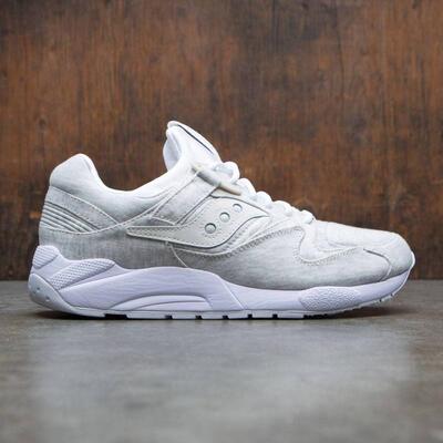 海外代购SAUCONY/索康尼男士复古跑鞋缓震舒适脚感低帮白色
