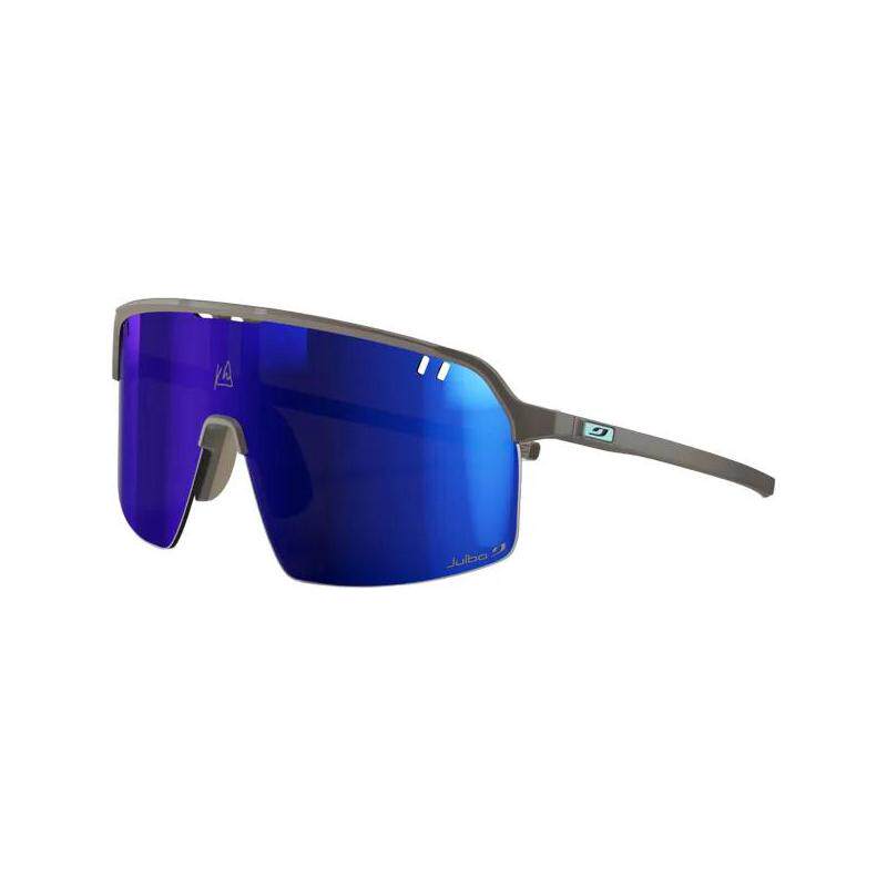 代购JULBO男士太阳镜偏光变色防雾高对比度超轻大框蓝色镜片