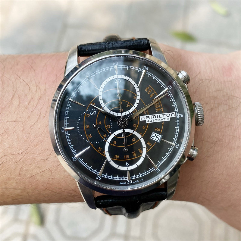 代购Hamilton汉米尔顿美国经典自动机械计时码表男士手表 H40656
