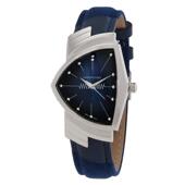 代购 HAMILTON女士腕表计时夜光日期防水金属皮带蓝色钢壳商务