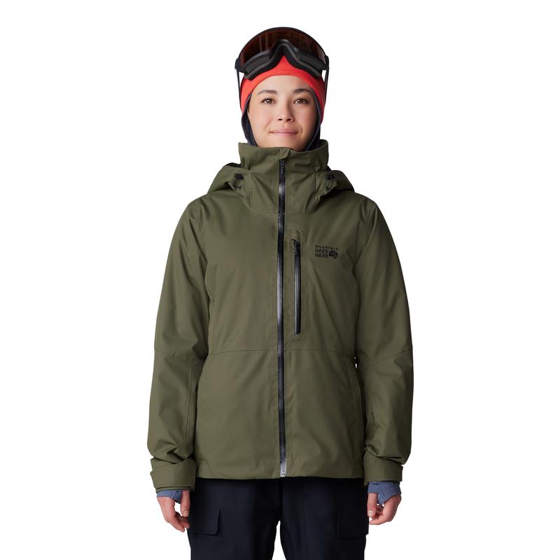 Mountain hardwear山浩女士冲锋衣防水保暖透气滑雪服连帽长袖
