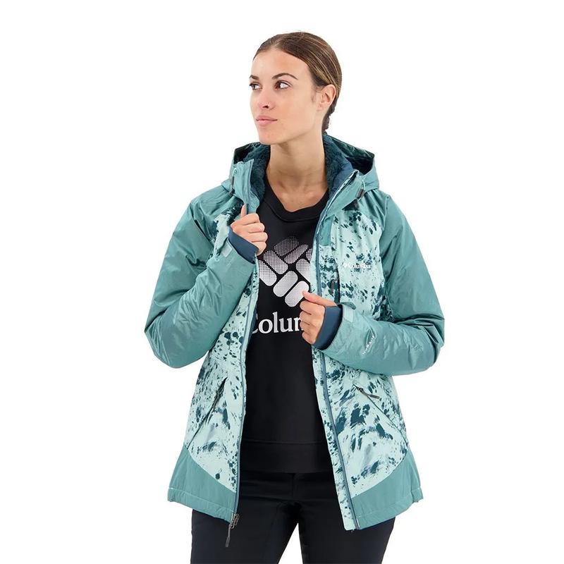代购Columbia哥伦比亚女士保暖外套防水防风保暖滑雪服连帽长袖