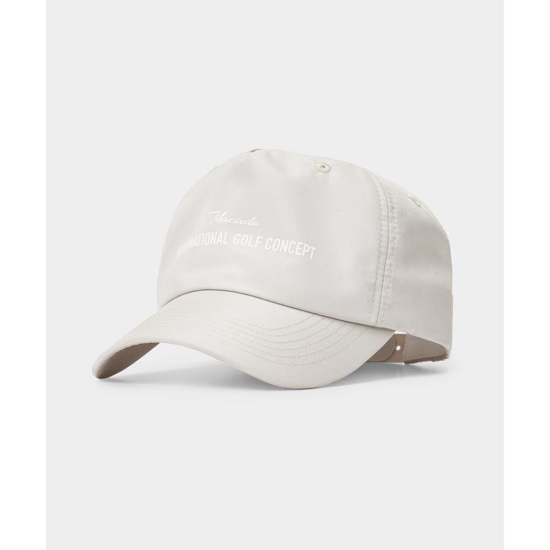 代购MACADE棒球帽男士遮阳透气防风易调节米白色可调节扣刺绣设