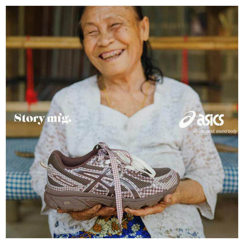 代购Story Mfg x Asics Gel-Venture 6 Purple 亚瑟士联名款跑鞋