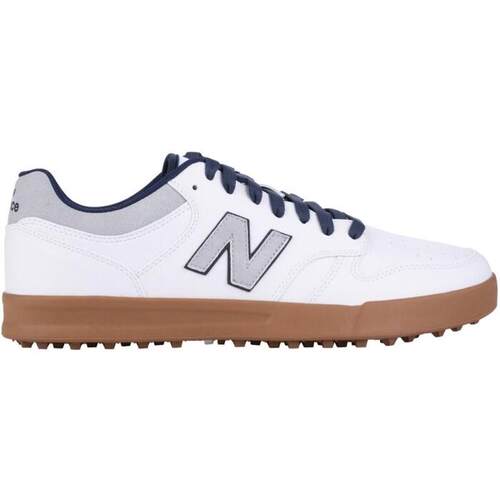 代购NEW BALANCE男士高尔夫球鞋防水防滑轻便透气白色棕色鞋底