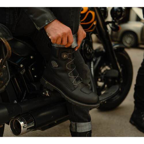 海外代购Harley Davidson/哈雷戴维森男士马丁靴防水耐磨中帮