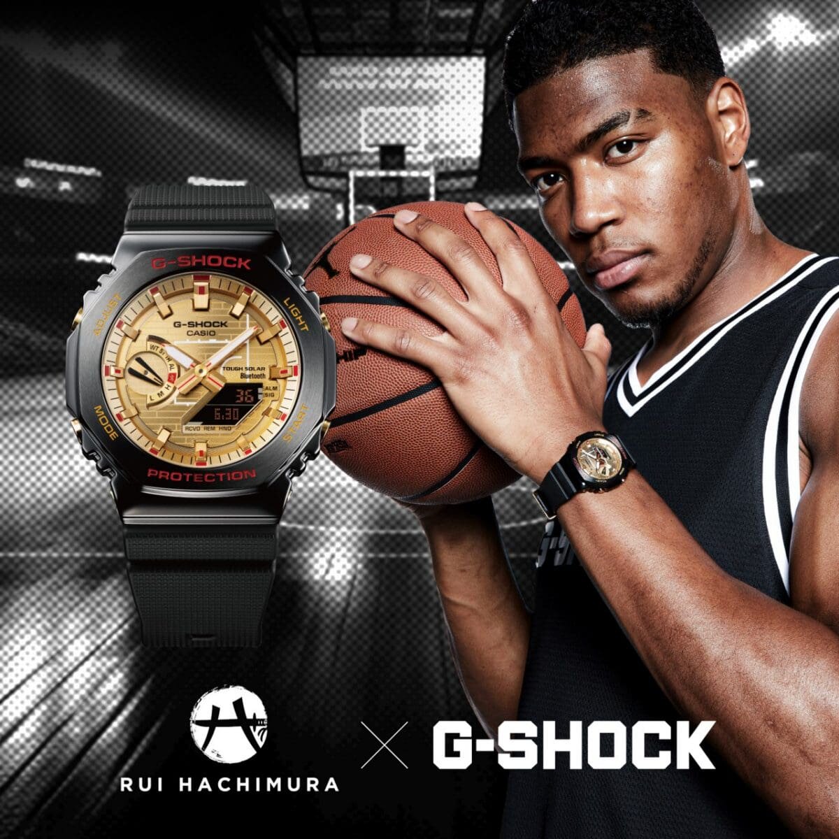 代购卡西欧 G-Shock 八村塁联名限量版签名太阳能手表 GBM2100RH