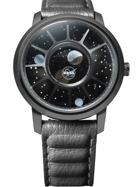 代购Xeric Trappist-1 NASA 联名手表男登月纪念绿色表盘创意表