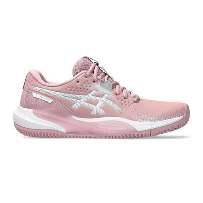 海外代购Asics/亚瑟士女士网球鞋缓震防滑合成材质粉色红土场地