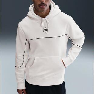代购Nike耐克男士连帽卫衣保暖舒适透气宽松版型白色棉质带帽