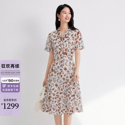 2026夏纯棉印花连衣裙女
