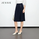 新款 纯色A字半身裙女夏装 JESSIE气质百搭中长款 通勤穿搭 梵诗