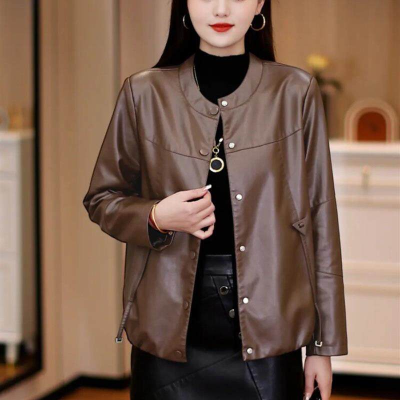 2025春季新款海宁皮衣女不起皮不爆皮软皮外套