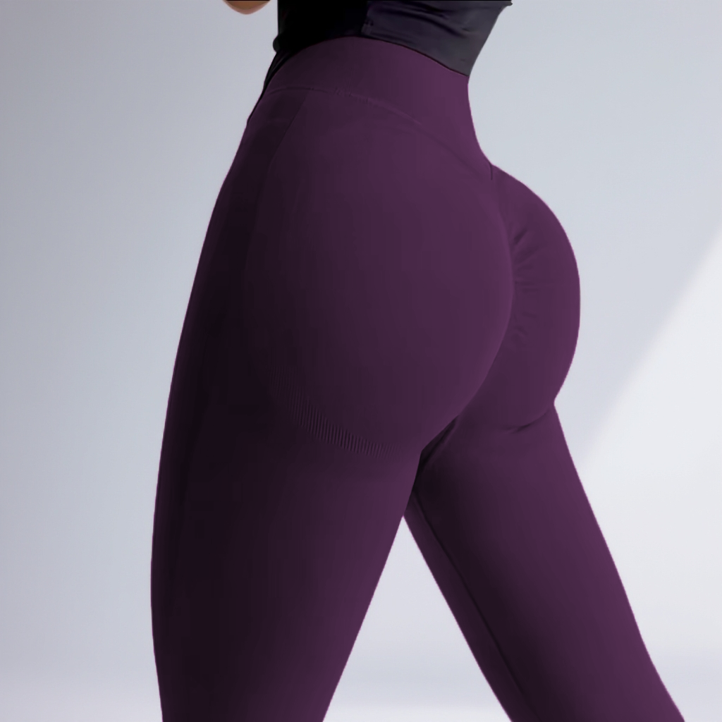 提臀透气健身裤针织紧身高腰九分裤女显臀三代升级版高腰瑜伽长裤