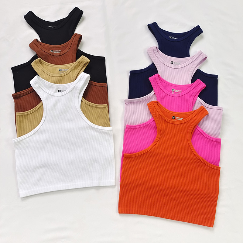 针织无袖运动背心女修身显瘦透气速干跑步瑜伽上衣露肩高领健身衣,运动服/休闲服装,运动背心,淘宝优惠券,粉丝福利购,淘宝优惠卷