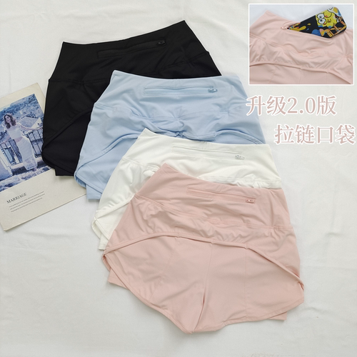 宽松透气运动短裤女夏季速干防走光显瘦外穿跑步训练瑜伽服健身裤