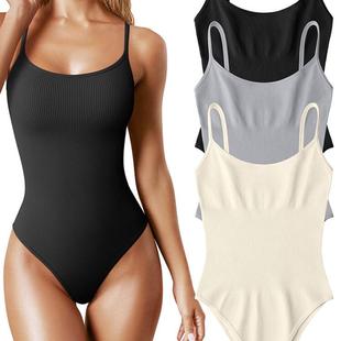 无缝紧身跑步普拉提训练连体瑜伽服女秋冬运动上衣弹力健身连体衣