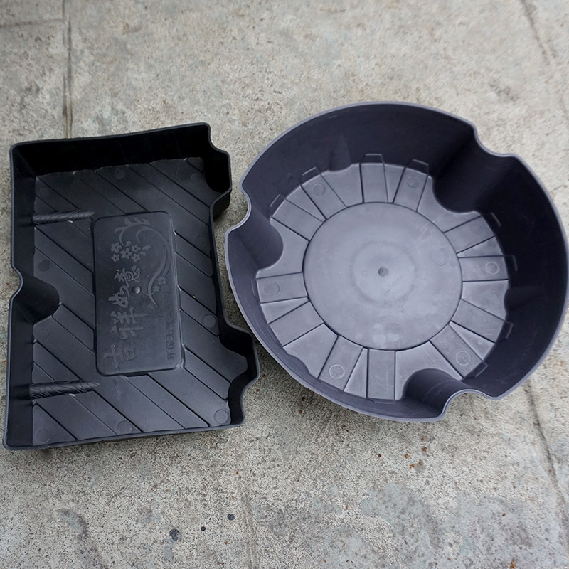 开业三脚架托盘黑色塑料花泥盆