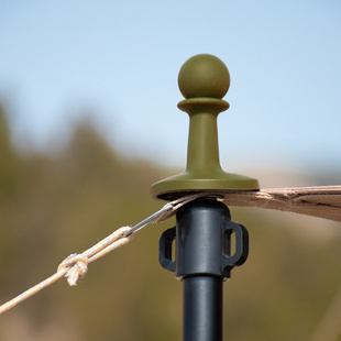 户外野营天幕杆防雷帽帐篷支撑杆绝缘塑料安全防护避雷帽营柱顶针