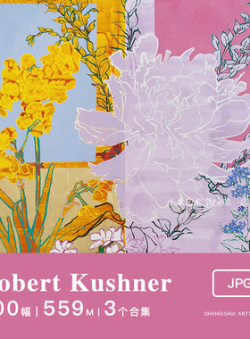罗伯特·库什纳Robert Kushner｜美国当代抽象拼贴装饰画素材图库