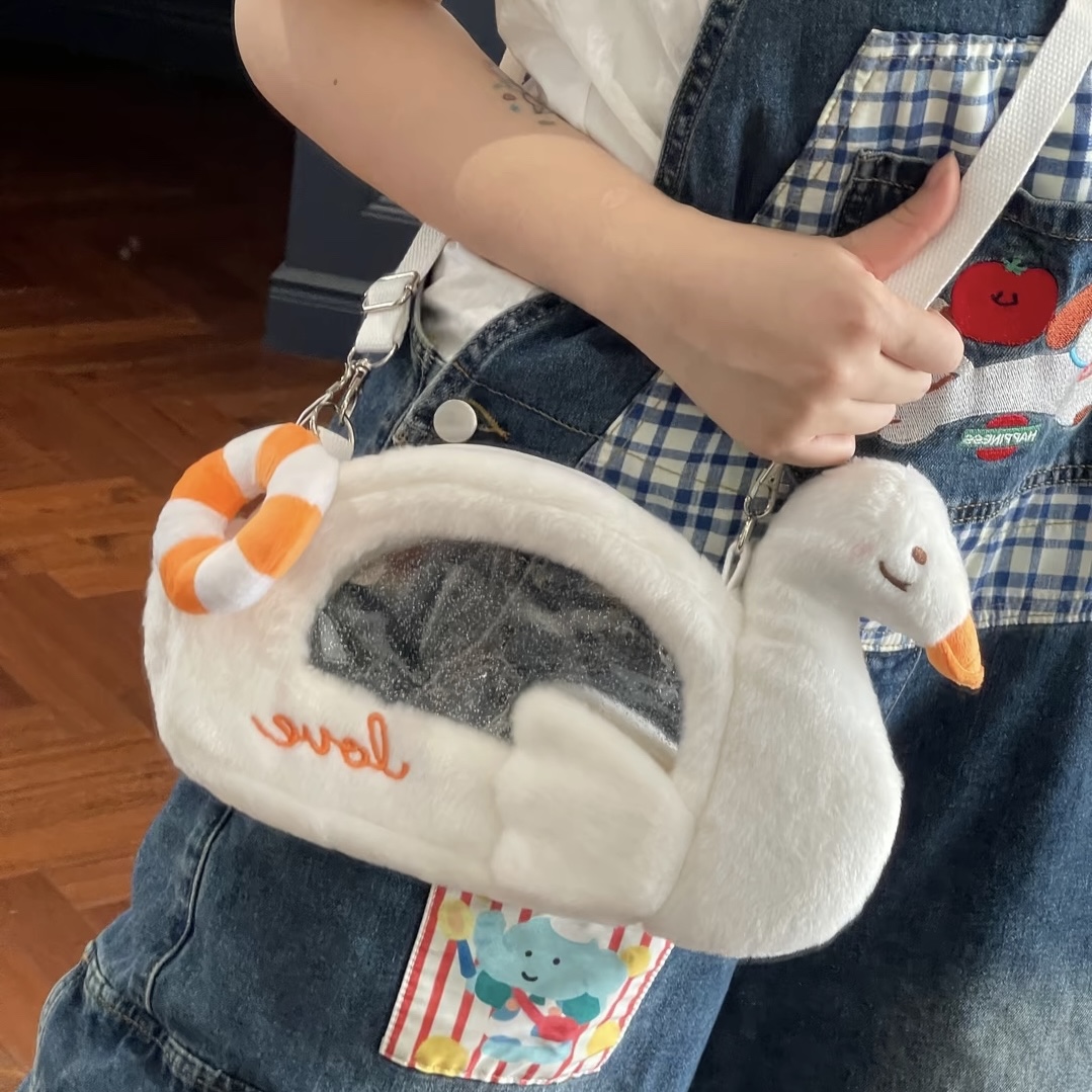 原创毛绒珍珠lolita可爱斜挎包