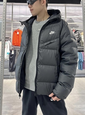 Nike耐克 冬季新款男子运动休闲防风保暖连帽羽绒服外套 FB8178
