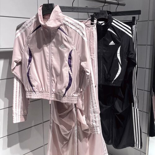 Adidas三叶草 女子运动休闲潮流梭织夹克外套长裤 KE9786 KE9787