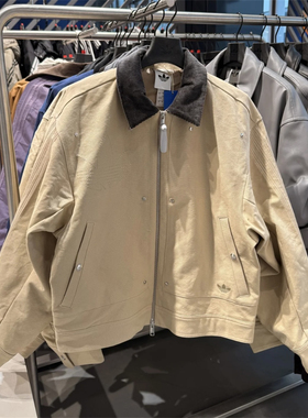 Adidas三叶草 男子运动休闲潮流工装翻领夹克外套 KD0584 KD6569